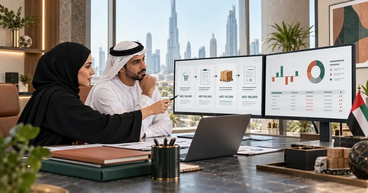 UAE procurement and finance leaders reviewing approved supplier prices, receipts, invoices and purchasing variances