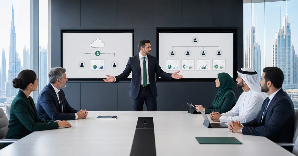 A management team comparing outsourced accounting with an in-house finance team and reporting workflow.