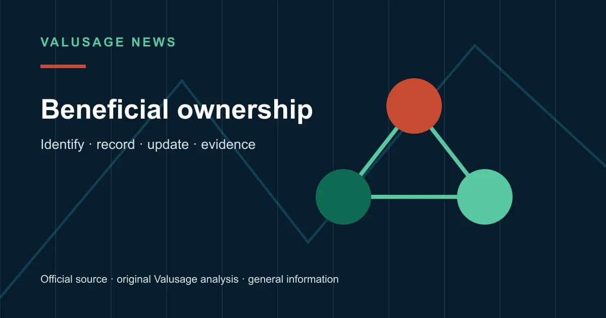 Valusage decision visual for UAE beneficial-owner records: a change-control checklist