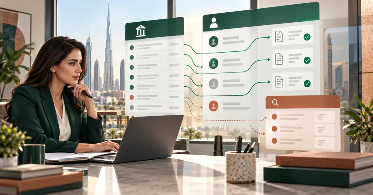 UAE accounts receivable analyst allocating customer deposits and unidentified bank receipts to supported invoices and accounts