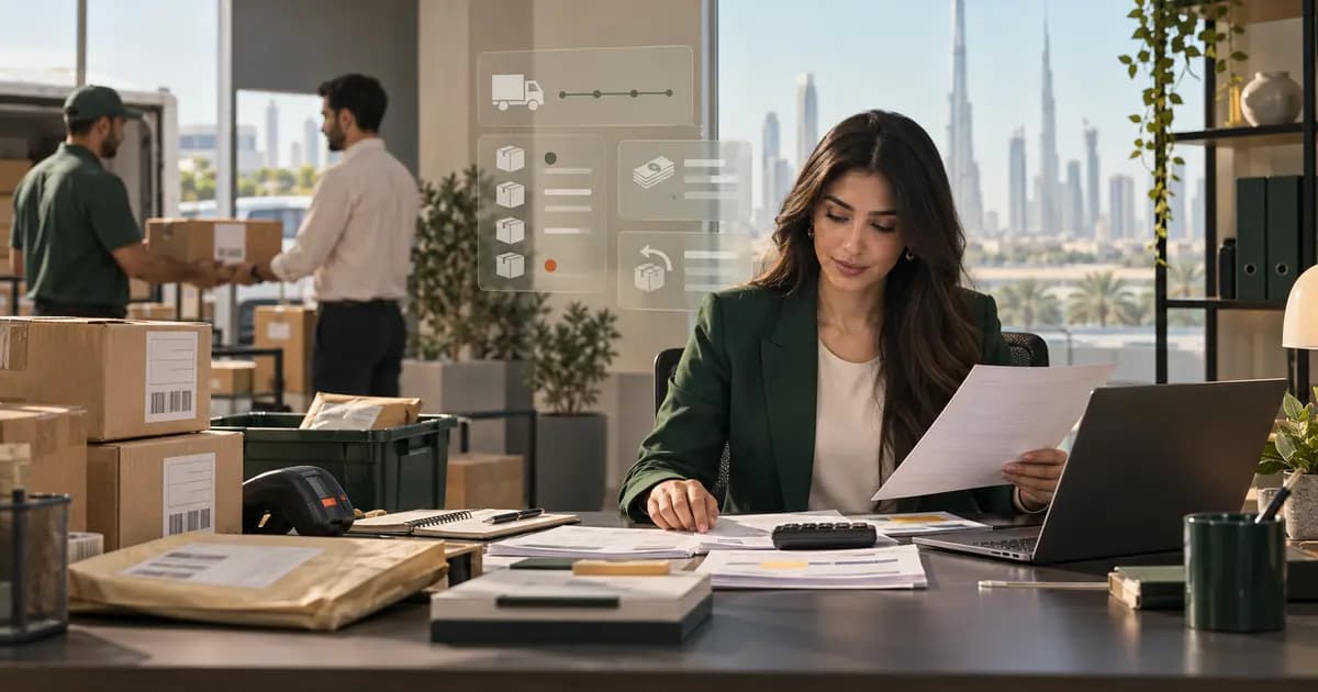 UAE e-commerce finance analyst matching cash-on-delivery orders, courier collections, returns and bank settlements