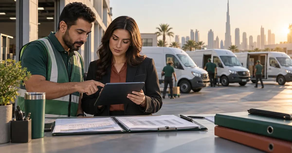 UAE logistics fleet manager and finance analyst matching fuel-card transactions to vehicles, mileage and operating evidence