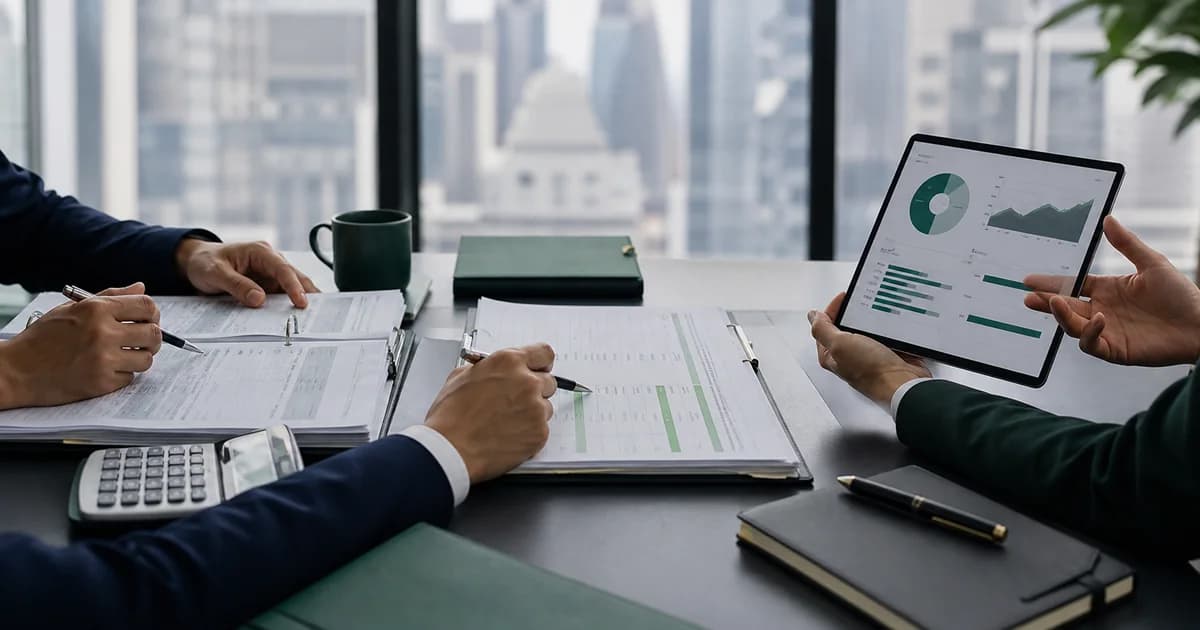 Accounting, financial-control and CFO decision work represented across one management review.