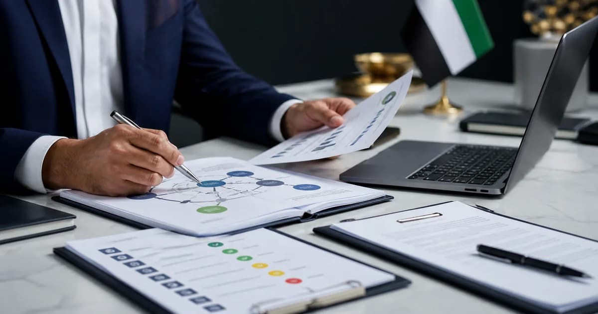 An AI vendor proposal, data-flow diagram and risk checklist under due diligence.