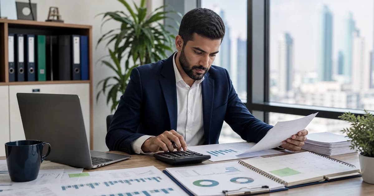 An accountant working through reconciliations, accruals, schedules and close sign-off.