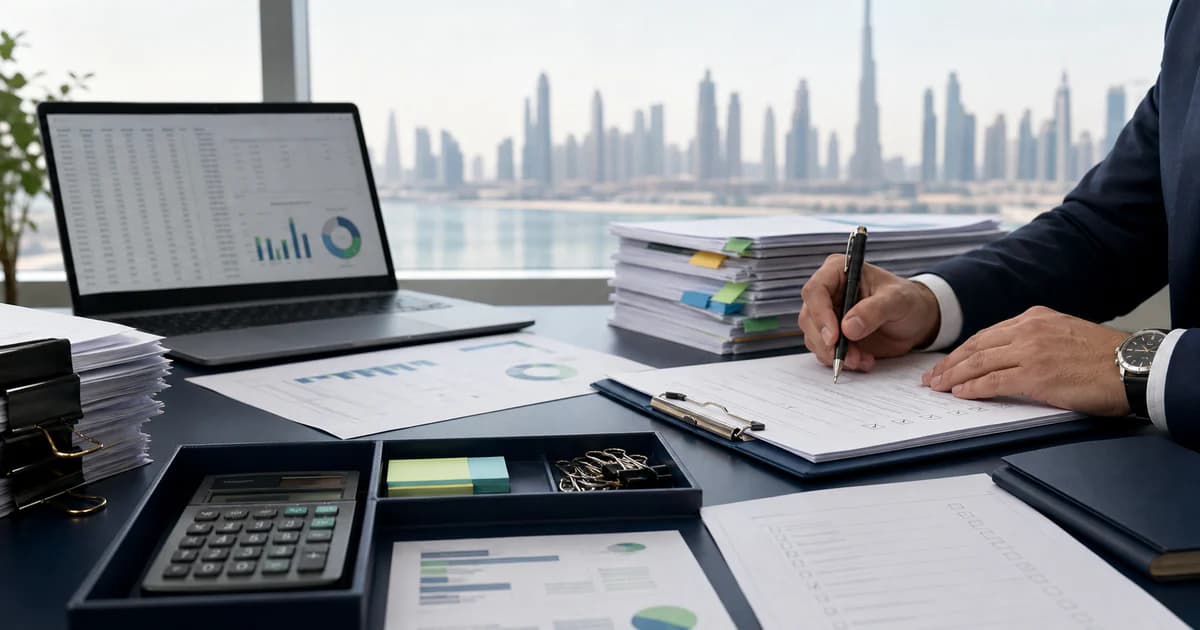 A Corporate Tax return sign-off checklist connecting accounts, adjustments and supporting records.