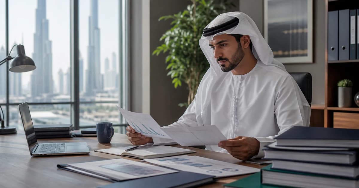 A UAE company manager comparing government-liaison tasks with broader corporate-services responsibilities.